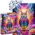 1000 Piece Jigsaw Puzzle for Adults – Neon Owl & Flowers – Matte Anti-Glare Finish, 27×19 in, Challenging Puzzle & Unique Gift for Women & Puzzle Lovers | Enjoy