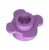 1000 Piece Plate, Round 1×1 with Flower Edge (4 Knobs/Petals), Light Purple, Compatible with Lego Parts 33291