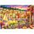 1000 Piece Puzzle for Adults, Seaside Harbor Sunset Jigsaw Puzzles for Adults 1000 Pieces, Fun Challenging Family Landscape Puzzle with Letters on Back, Colorful Harbor Houses Puzzles for Adults