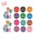 1000 Pieces Happy Birthday Stickers, Round Gold Foil Birthday-Stickers for Gift Bags, Birth Day Party Gift Treat Bags Wrapping, 2 Rolls of Self-Adhesive Seals with 12 Colors