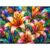 1000 Pieces Jigsaw Puzzle for Adults with Colorful Stained Glass Lilies