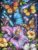 1000 Pieces Puzzles for Adults Flower Butterfly Jigsaw Puzzle Alphabet On The Back Stress Free for Beginners Great for Family Educational Activities 19.69×27.56in
