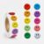 1000 Smiley Face Stickers, 1 Inch Holographic Reward Roll, 10 Colors