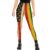 100% BLUE COLLAR Womens Juneteenth Print Breathable Stretch Leggings