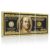 100 Dollar Bill Money Wall Art Inspirational Black Gold Canvas Art Print