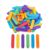 100 Pack 1.6×0.4inch Mini Colored Popsicle Sticks, Small Wood Craft Popsicle Sticks, Rainbow Wooden Ice Cream Stick Bulks for Crafts DIY Art Painting Projects