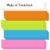 100 Pack Colored Sentence Strips 3″ x 12″ Rainbow Ruled Sentence Strip, Word Learning Strips for Classroom Office(5 Colors)