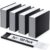 100 Pack Magnetic ‘C’ Channel Label Holders for Metal Racks and Shelves with Protective Films and Replacement Strips 3″ x 1″