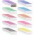 100 Pack Pencil Case Pouch Bulk, 9.5” x 4.5” Small Clear Mesh Zipper Pencil Pouch Bags Waterproof Pencil Holder Pouches for Classroom Office File Travel Bill Stationery, 10 Colors