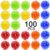 100PCS Brain Teaser Puzzle Ball Fidget Toys Bulk, Mini 3D Maze Balls Puzzles Games Party Favors for Kids 4-8 8-12,Classroom Prizes Stocking Stuffers for Boy Girl Gifts Easter Carnival Birthday Goodie