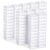 100 Pcs Clear Plastic Beads Storage Containers Box with Hinged Lid, Mini Square Organizer for Small Items, 2.12 x 2.12 x 0.79 Inch Each, Transparent PP Case for Crafts, Beads, and Hardware