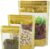 100Pcs Clear Stand Up Plastic Pouch Ziplock with Lock Gold Printing(6.3×9.4 Inch)