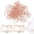 100PCS Cute Metal Book Shaped Paper Clips, Rose Gold Decorative Paperclips Mini Bookmark Planner Clips Document Note Sorting Organizer for Wedding Decorative Office Supplies