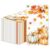 100 Pcs Fall Pumpkin Paper Napkins, Thanksgiving Guest Napkins Autumn Leaves Luncheon Napkin, Disposable Fall Pumpkins Paper Hand Towels for Thanksgiving Harvest Party Table Decor