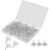 100pcs Flower Push Pins for Bulletin Board ABS Reusable Thumbtacks