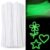 100PCS Glow in the Dark Chenille Sticks,Chenille Stems,for DIY Art and Craft Projects Flowers Making (White)