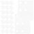 100pcs Hole Reinforcement Stickers for Ring Binders, White Pet