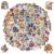 100Pcs Holographic Halloween Stickers, Waterproof Vinyl Laptop Decals