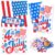 100 Pcs Independence Day American Deli Paper Sheets 12 x 12 Inch