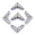 100PCS Metal Album Corner Protectors Silver Scrapbook Photo Book Edge Guards DIY