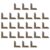 100pcs Metal Book Corner Protectors Coffee Iron Vintage Edge Guards