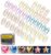 100PCS Mini Heart & Star Paper Clips – Cute Colored Metal Clips for Office, School, Crafts, Planner, Fun Desk Accessories, Clear Box (Pink, Blue, Gold, Rose Gold)