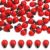100PCS Mini Ladybug Decor, Tiny Resin Figurines for Crafts