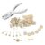 100pcs Mini Metal Paper Brads with Washers for Crafts