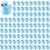 100 Pcs Mini Resin Ducks Tiny Ducks Miniature Duckies Bulk Figures for Garden Micro Landscape Home Prank Game Micro Landscape Aquarium Dollhouse Ornament DIY Handmade School (Light Blue)