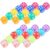 100pcs Mm Translucent Colorful Acrylic Round Corner Dice