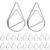 100pcs Modeling Paper Clips Metal Material Water Drop Shape Golden Silver Black Colored Bookmark Memo Clips Office Stationery