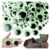 100PCS Party Decoration Googly Wiggle Eyes Self Adhesive DIY Crafts Black White Googly Eyes Glow in The Dark Black White