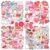 100pcs Pink I Love You Stickers, Waterproof Holographic Vinyl Decals