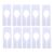 100pcs Plastic Closet Rack Dividers for Hangers Wardrobe Shelves Organizer