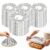 100 PCS Reusable Aluminum Foil Food Covers, Elastic Tin Foil Food Cover