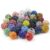 100 PCS Rhinestone Beads, 10 mm 0.4 in Soft Clay Round Beads for Beadable Pens and DIY Crafts, 23 Mixed Colors, Sparkling Beads for Personalized Jewelry and Craft Projects