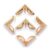 100Pcs Rose Gold Corner Protectors 23x16mm Metal Book Corners for Albums Menus Scrapbook