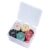 100 PCS Roulette Game Bingo Chips Casino Chips Learning Counter Durable Roulette Game Bingo with Small Storage Box