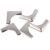 100Pcs Silver Metal Book Corner Protectors Trilateral for Albums Menus Boxes 33x33x8mm