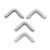 100Pcs Silver Metal Corner Protectors 30mm for Scrapbooking Albums Boxes Wood Crafts