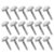 100pcs Silver Round Head Iron Brads for Crafts, School Projects
