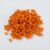 100 Pcs Small Sparkle Balls, Tinsel Pom Poms Puff Balls Glitter Pompoms for Arts Crafts DIY Christmas (Orange)