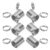 100Pcs Spring Metal Tension Clips for Jewelry Making Anti-Drop Beading Tool Craft DIY Supplies for Jewelry Making