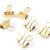 100pcs Students Binder Clips Small 19 mm Metal Gold Paper for Home