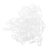 100pcs Tie Clip 36mm White Plastic Garment Securing