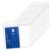 100 Pcs Vertical ID Badge Holders, Clear Plastic Waterproof ID Card Holders, Resealable Bulk Nametag Holders for Proximity Cards, RFID, Credit Cards