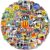 100 PCS Water Bottle Stickers for Kids Teens Girls Adults, Aesthetic Cute Vinyl Waterproof Vsco Cool Stickers, Laptop Scrapbook Skateboard Computer Car Sticker Packs