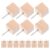 100pcs Wooden Thumb Tacks Push Pins for Notes and Messages