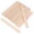 100pcs Wood Ice Pop Sticks with Holes, Beige, Single-piece Craft
