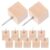 100pcs Wood Thumb Tacks for Bulletin Boards, Decorative Push Pins